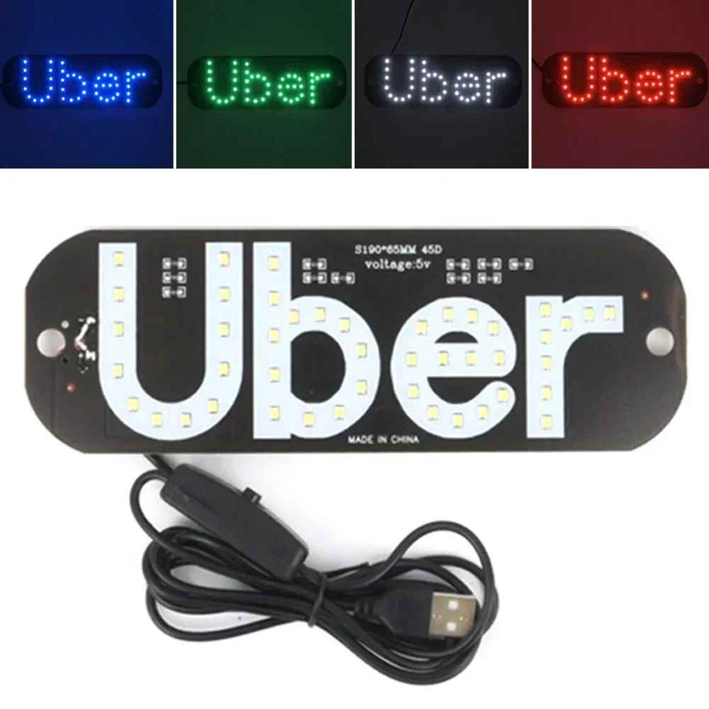 12V LED Uber Bright Windshield Sign for Uber Drivers