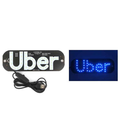 12V LED Uber Bright Windshield Sign for Uber Drivers