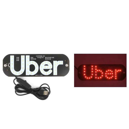 12V LED Uber Bright Windshield Sign for Uber Drivers