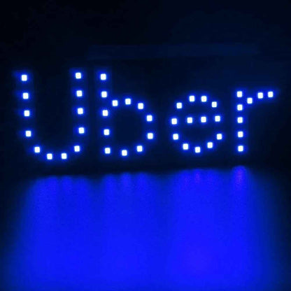 12V LED Uber Bright Windshield Sign for Uber Drivers